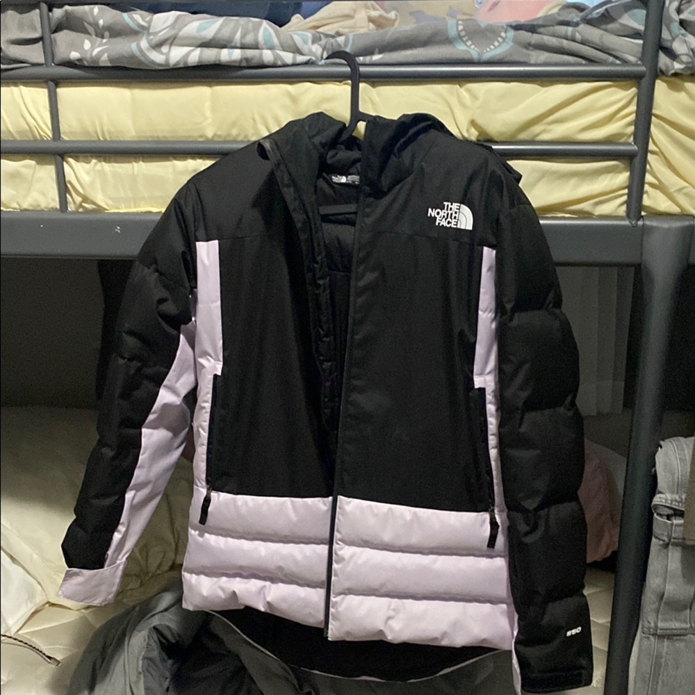 The North Face Black and white Puffer Jacket